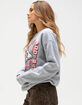 JUNK FOOD Kansas City Chiefs Backfield Womens Crewneck Sweatshirt image number 3