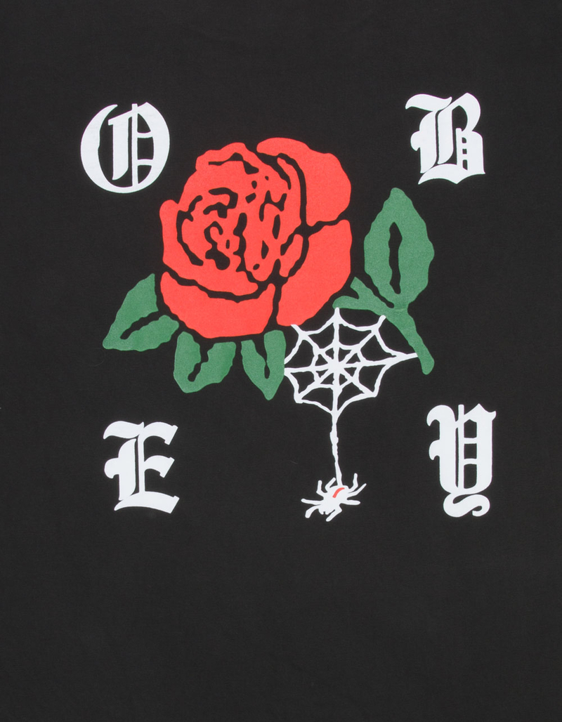 OBEY Spider Rose Mens Heavyweight Boxy Tee image number 4
