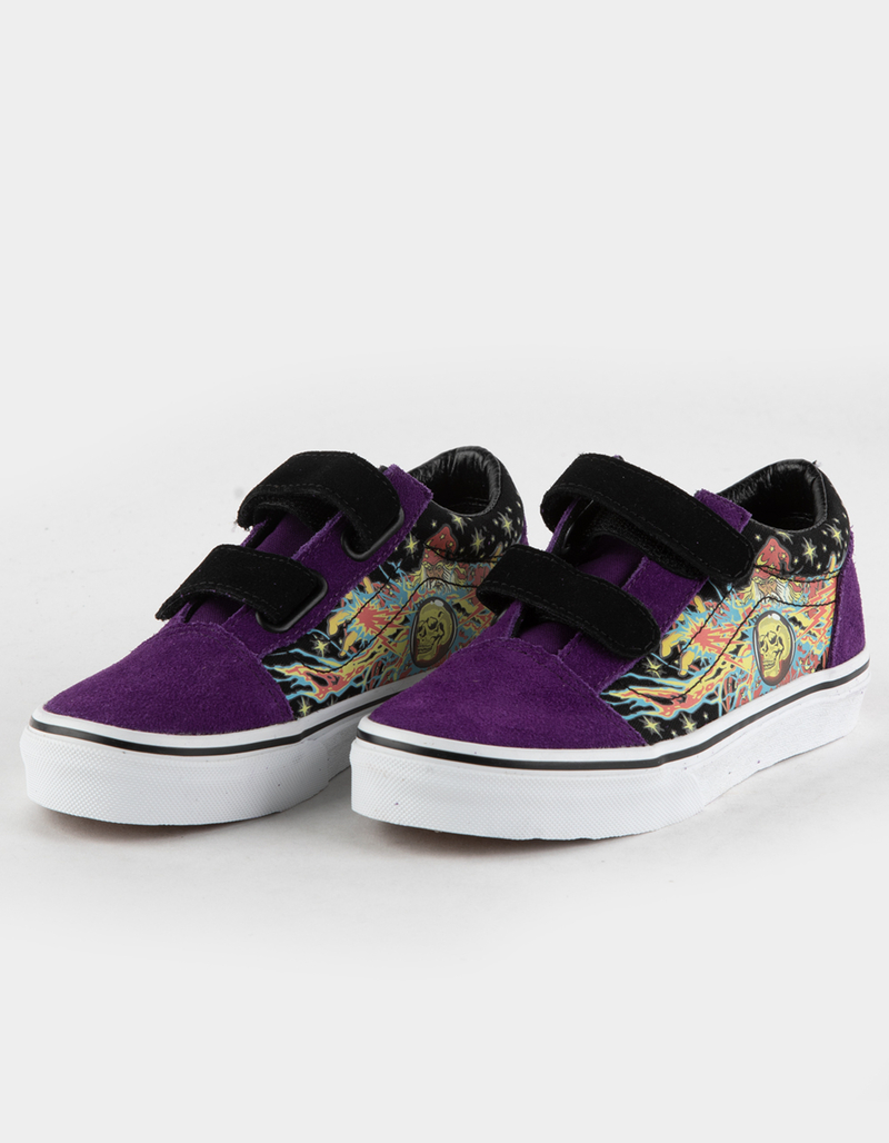 VANS Old Skool V Glow Wizard Kids Shoes BLACK COMBO Tillys