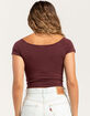 TILLYS Off The Shoulder Womens Tee image number 4