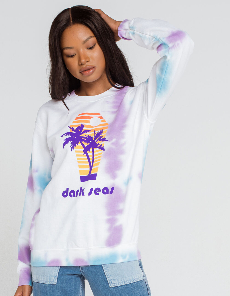 DARK SEAS Six Feet Tie Dye Womens Crew Sweatshirt image number 0