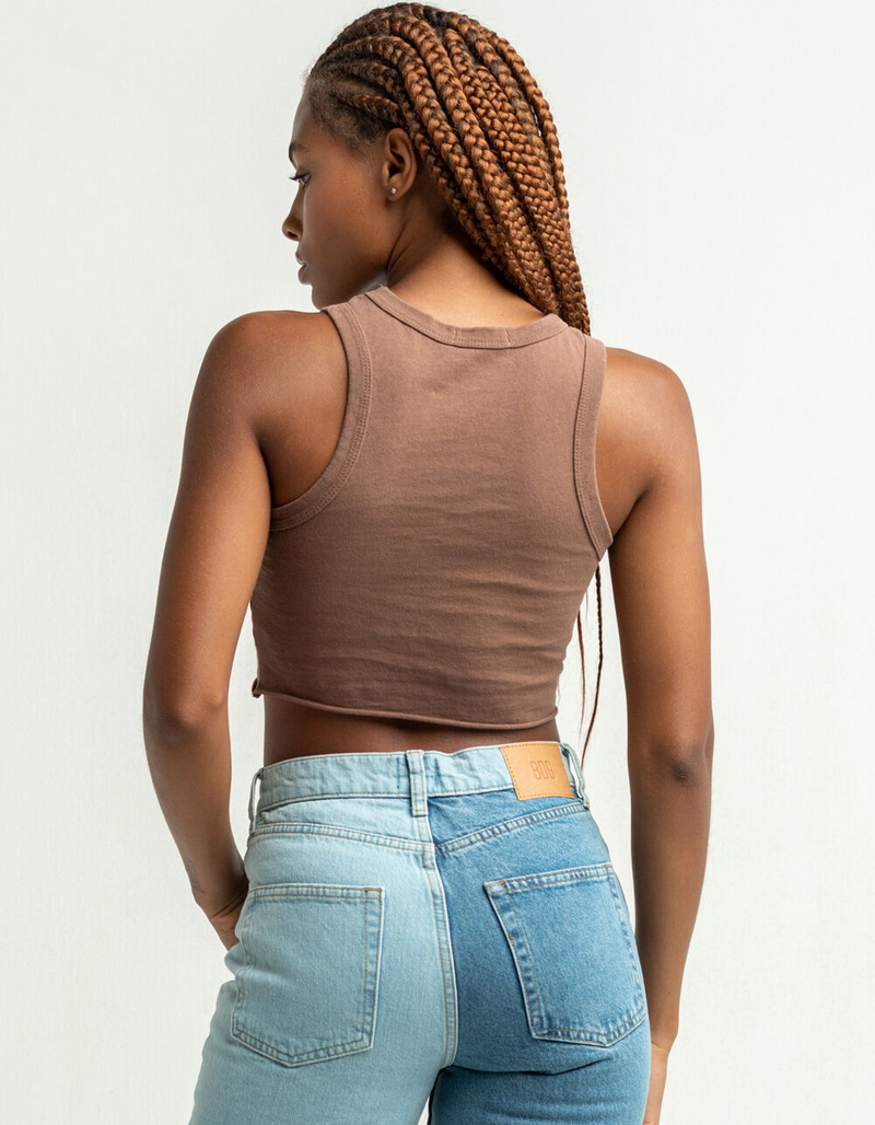 FULL TILT Mushroom Womens Muscle Tank image number 2