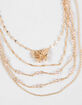 FULL TILT Multi Chain With Stones Layered Necklace image number 2