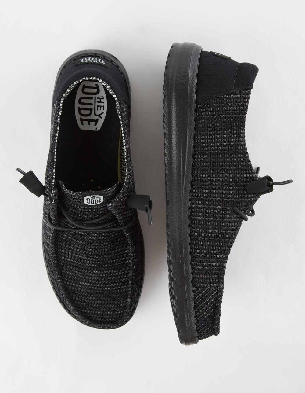 てつや Hey Dude Wendy Funk Baja Black Shoes