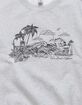 VENICE BEACH Sunset Distressed Unisex Crewneck Sweatshirt image number 2