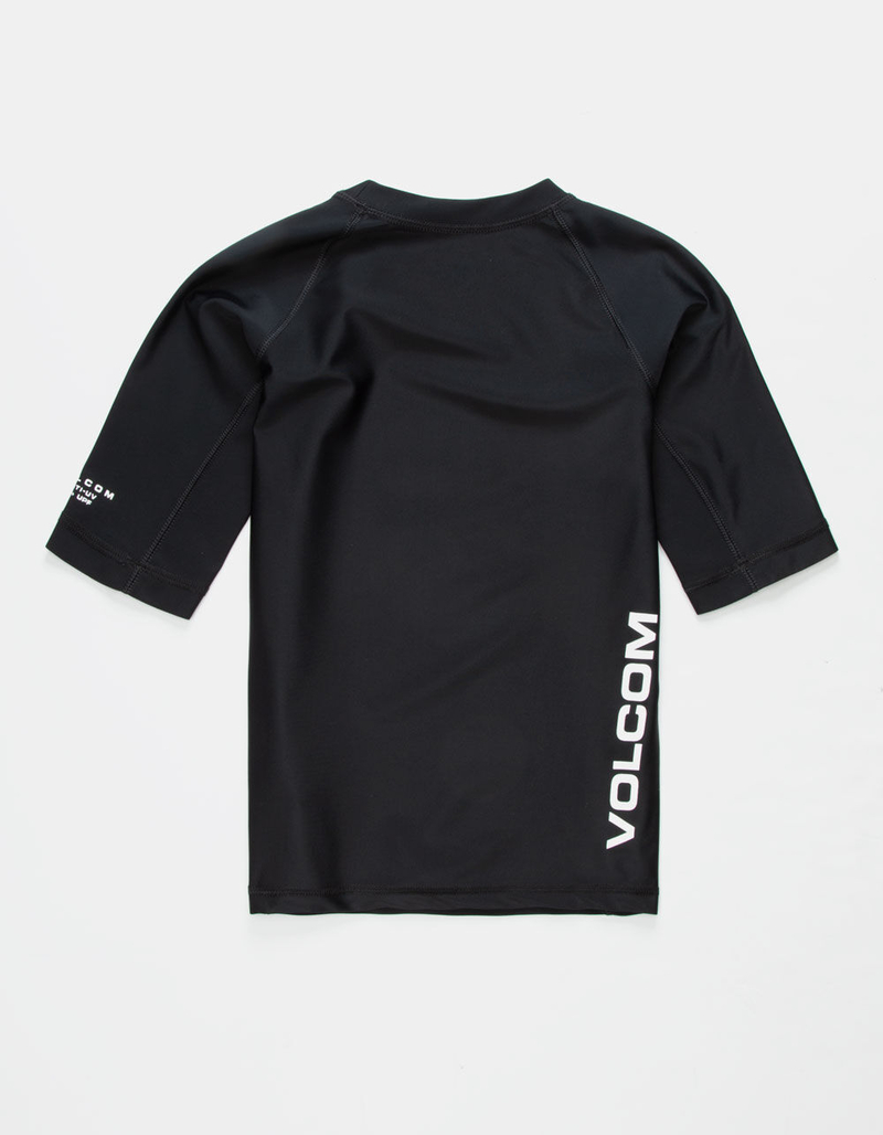 VOLCOM Lido Solid Black Boys Rash Guard image number 1