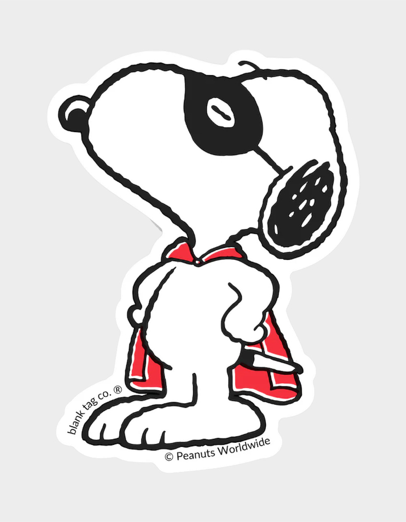BLANK TAG CO. x Peanuts Snoopy Masked Marvel Sticker image number 0