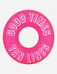 SUNNYLIFE Neon Pink Inner Tube Pool Float image number 1