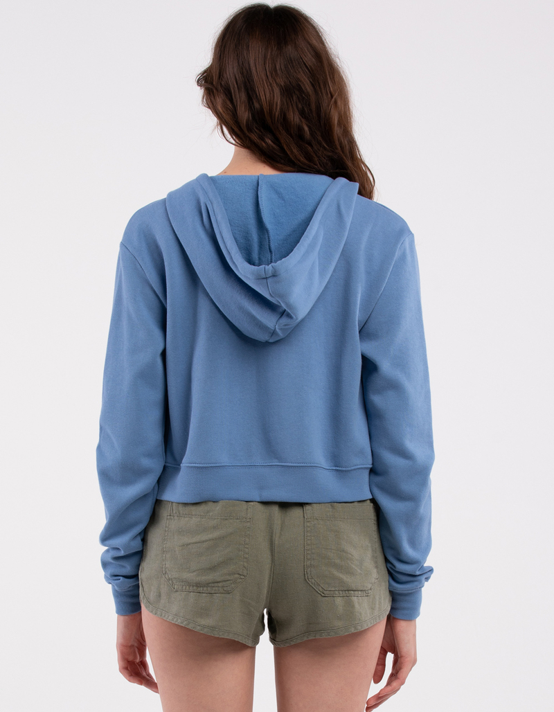 FULL TILT Essentials Womens Zip Crop Hoodie  image number 2