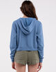FULL TILT Essentials Womens Zip Crop Hoodie  image number 3