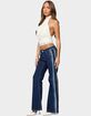 EDIKTED Airbrushed Low Rise Flared Jeans image number 4