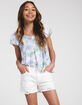 RSQ Girls Vintage High Rise Shorts image number 1