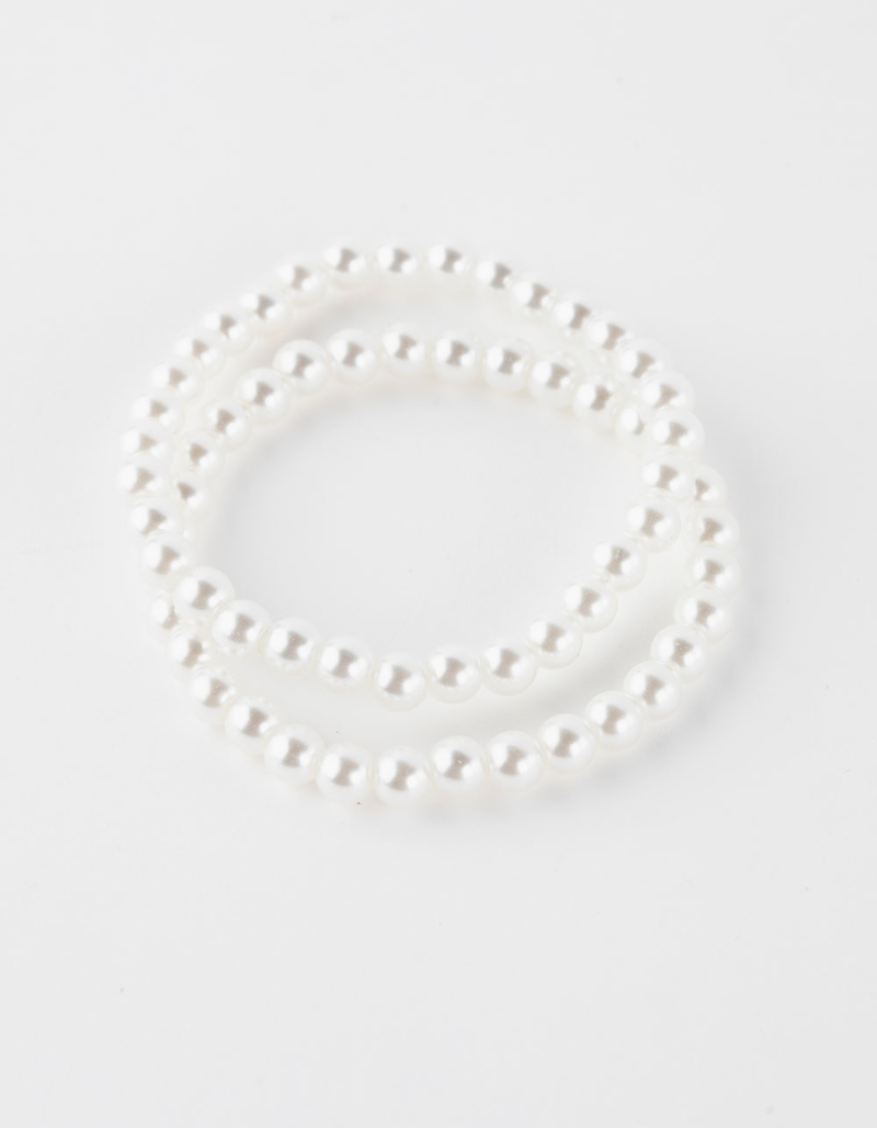 RSQ 2 Pack Pearl Bracelet Set image number 0