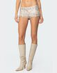 EDIKTED Wavy Baby Sequin Micro Shorts image number 1