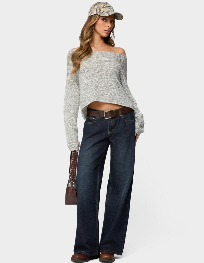 EDIKTED Florentina Off Shoulder Sweater image number 4