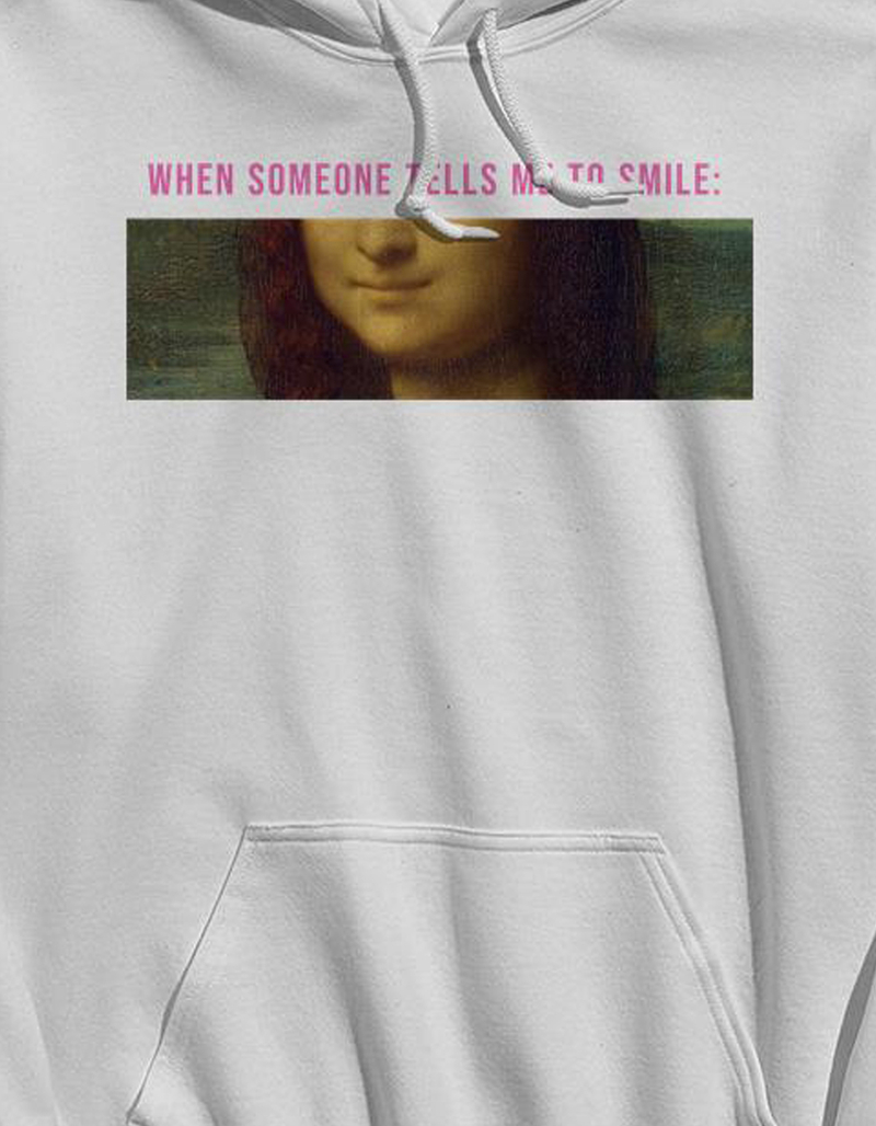 DA VINCI Mona Lisa Smile Meme Unisex Hoodie image number 1