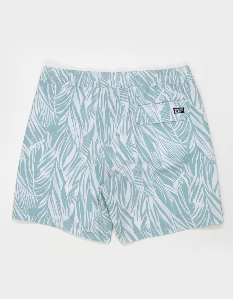 SALTY CREW Palm Print Mens Swim Trunks image number 6