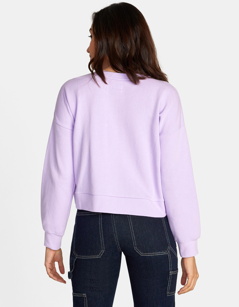 RVCA Mycelium Womens Terry Pullover Crewneck Sweatshirt image number 1