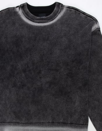 RSQ Mens Washed Grunge Sweater Alternative Image