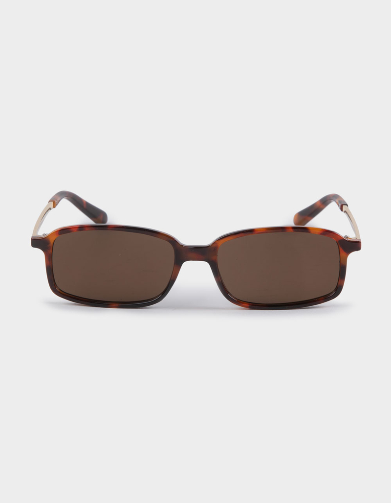 RSQ Rectangle Metal Temples Sunglasses image number 1