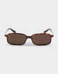 RSQ Rectangle Metal Temples Sunglasses image number 2