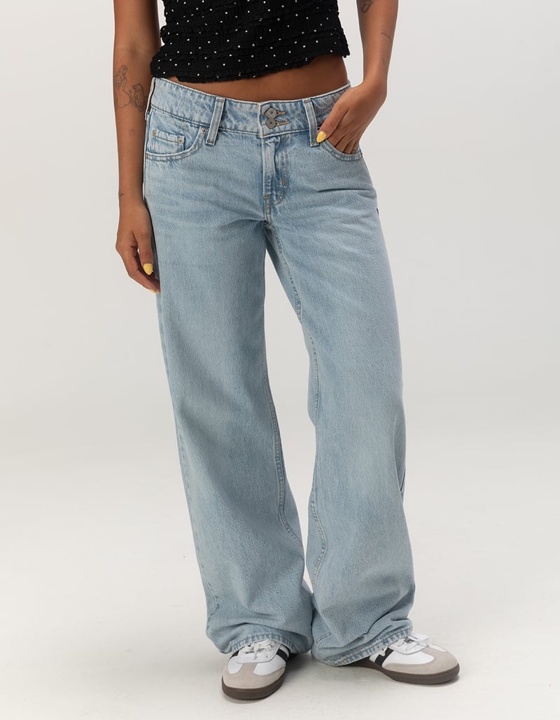 LEVI'S Superlow Loose Womens Jeans - Abraided Art image number 1
