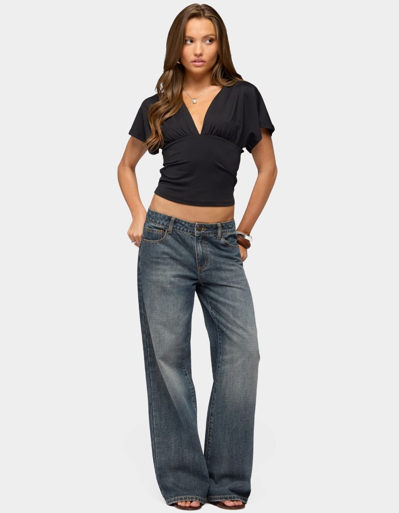 EDIKTED Salie Back Cutout Flutter Top image number 4