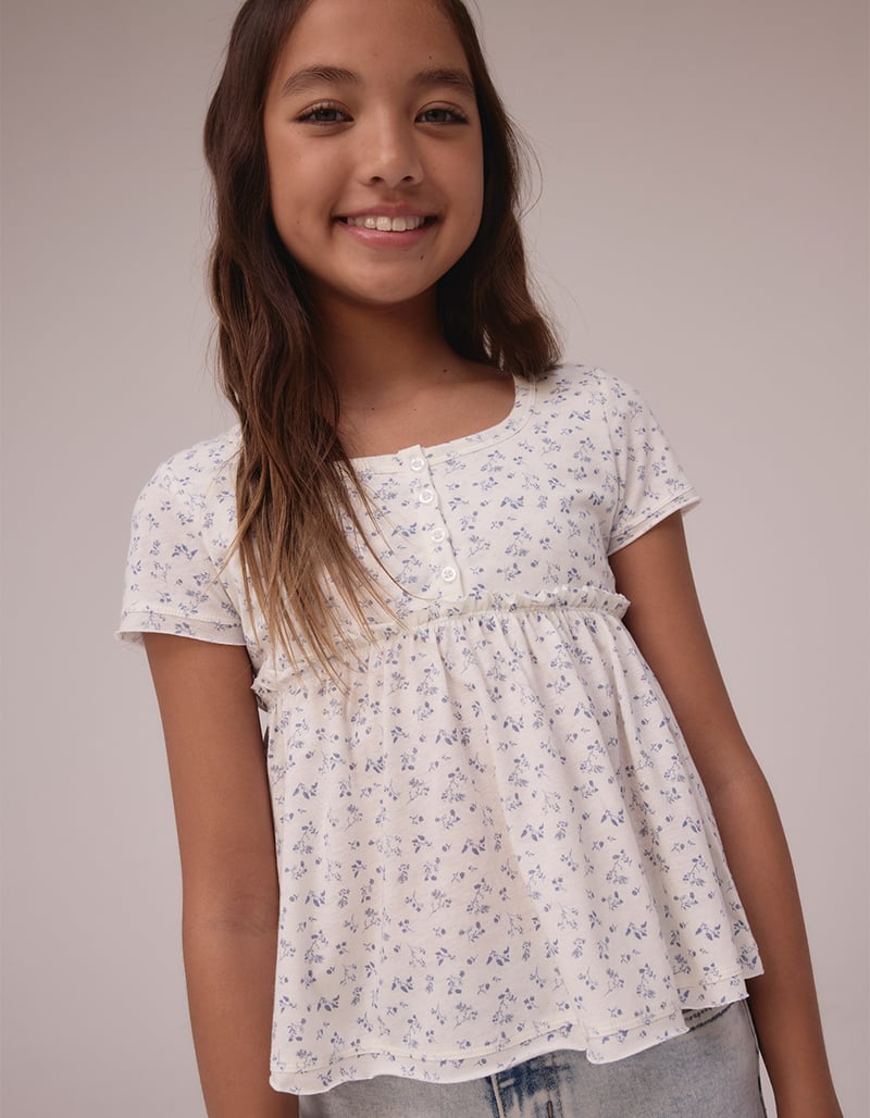 RSQ Girls Floral Babydoll Top image number 3