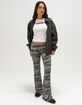 FULL TILT Fold Over Waistband Womens Flared Pants image number 1