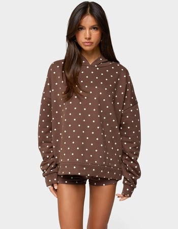 EDIKTED Chelsie Polka Dot Hoodie Alternative Image