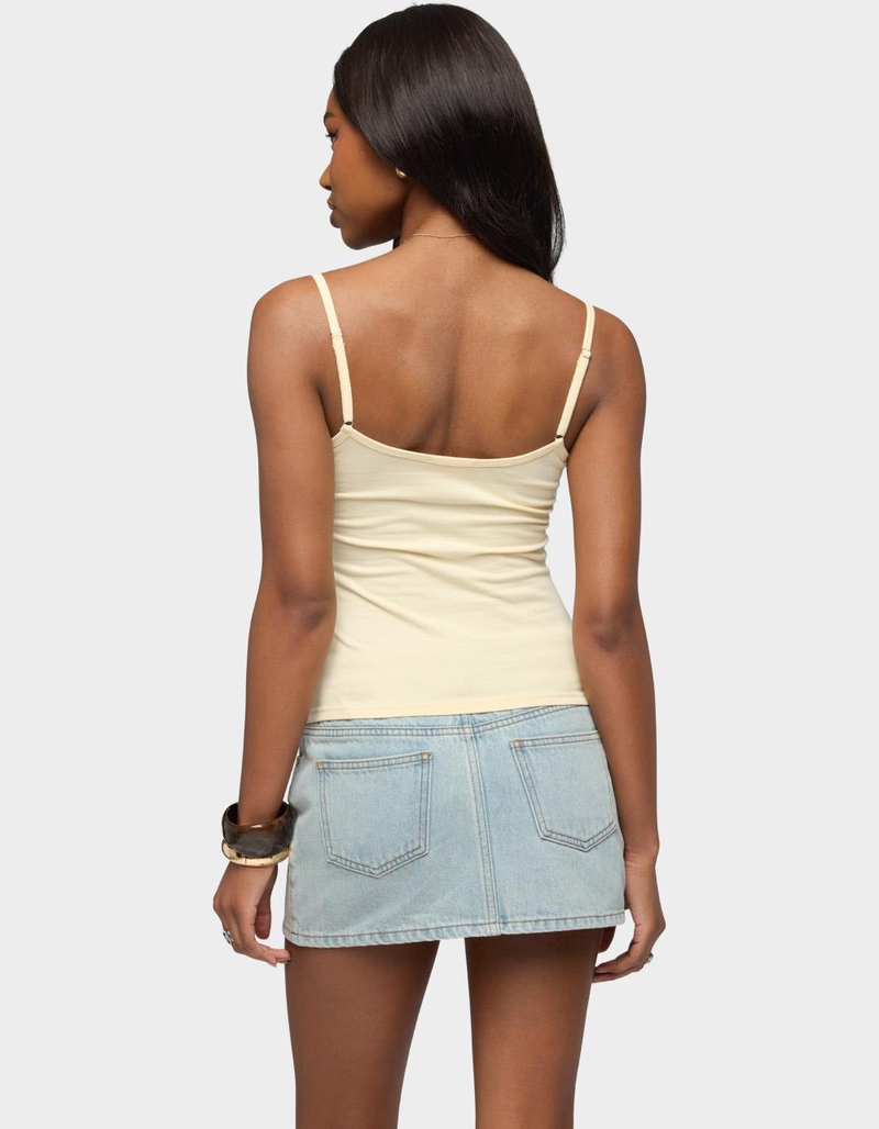 EDIKTED Oksana Henley Tank Top image number 2