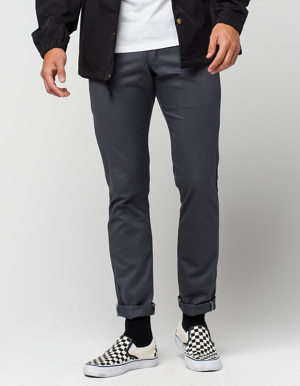 DICKIES 801 Mens Skinny Straight Pants - CHARC - 32x34 | Tillys