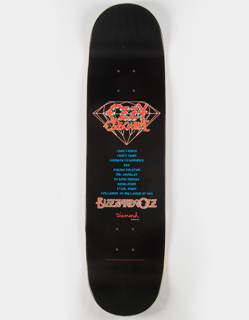 DIAMOND SUPPLY CO. Blizzard Of Ozz 8.25" Skateboard Deck image number 1