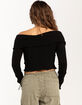 BDG Urban Outfitters Fold Down Off The Shoulder Womens Long Sleeve Top image number 5