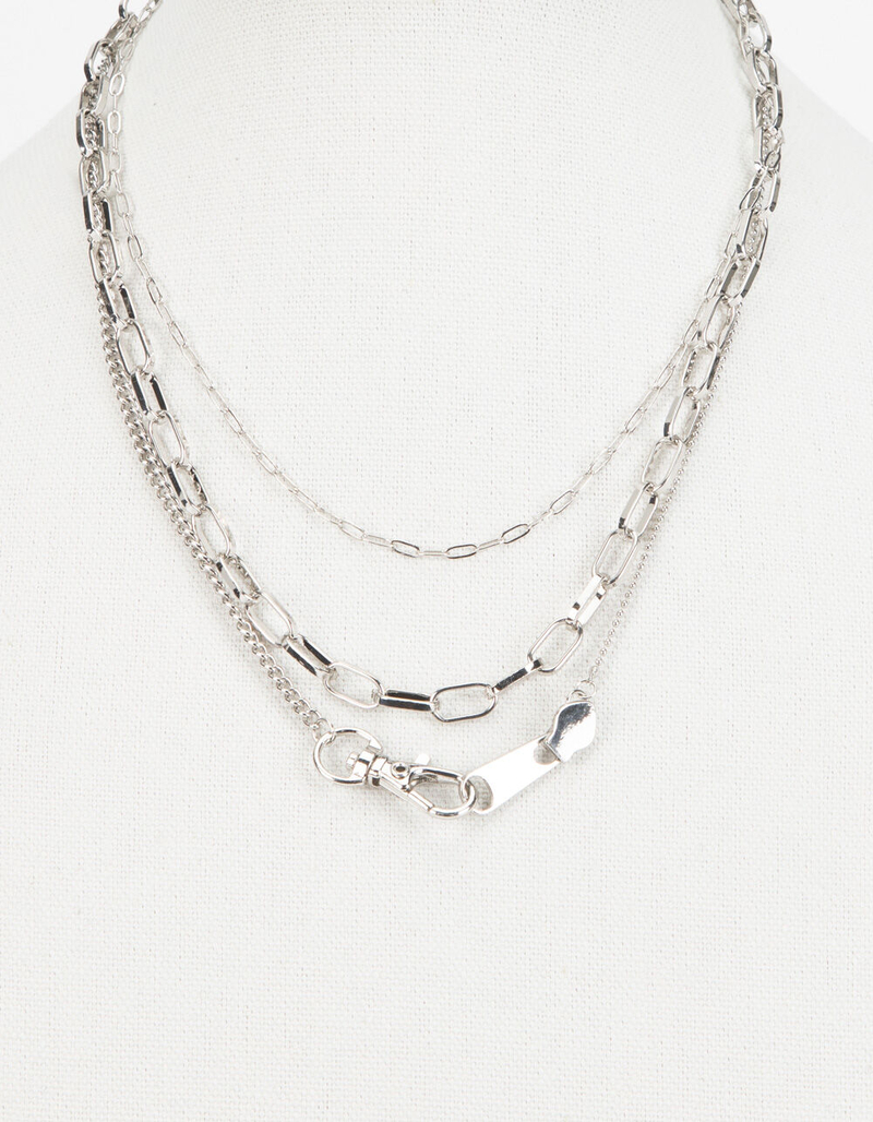 FULL TILT 2 Pack Layered Zipper & Hook Necklaces image number 3