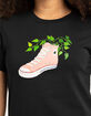 CONVERSE Let's Grow Sneaker Womens Tee image number 4