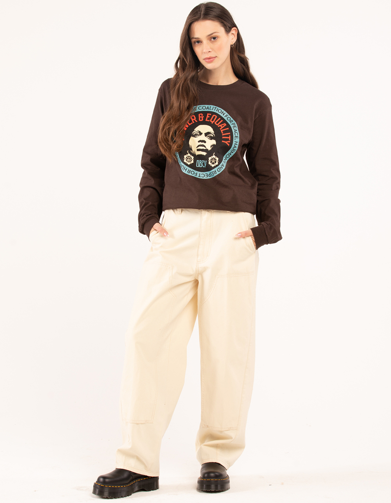 OBEY Peace Harmony and Repect Womens Tee image number 4