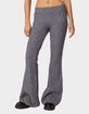 EDIKTED Ray Cable Knit Flared Pants image number 1