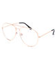 BLUE CROWN Blue Light Gold Aviator Reader Glasses image number 1