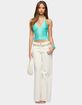 EDIKTED Bree Fringed Backless Halter Top image number 5