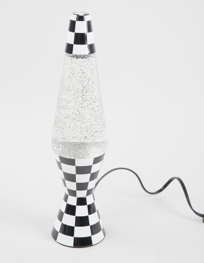 Checkered Glitter Sparkle Motion Lamp image number 4