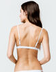 FULL TILT Fixed Triangle White Bikini Top image number 3