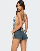 EDIKTED Naia Backless Crochet Top image number 4