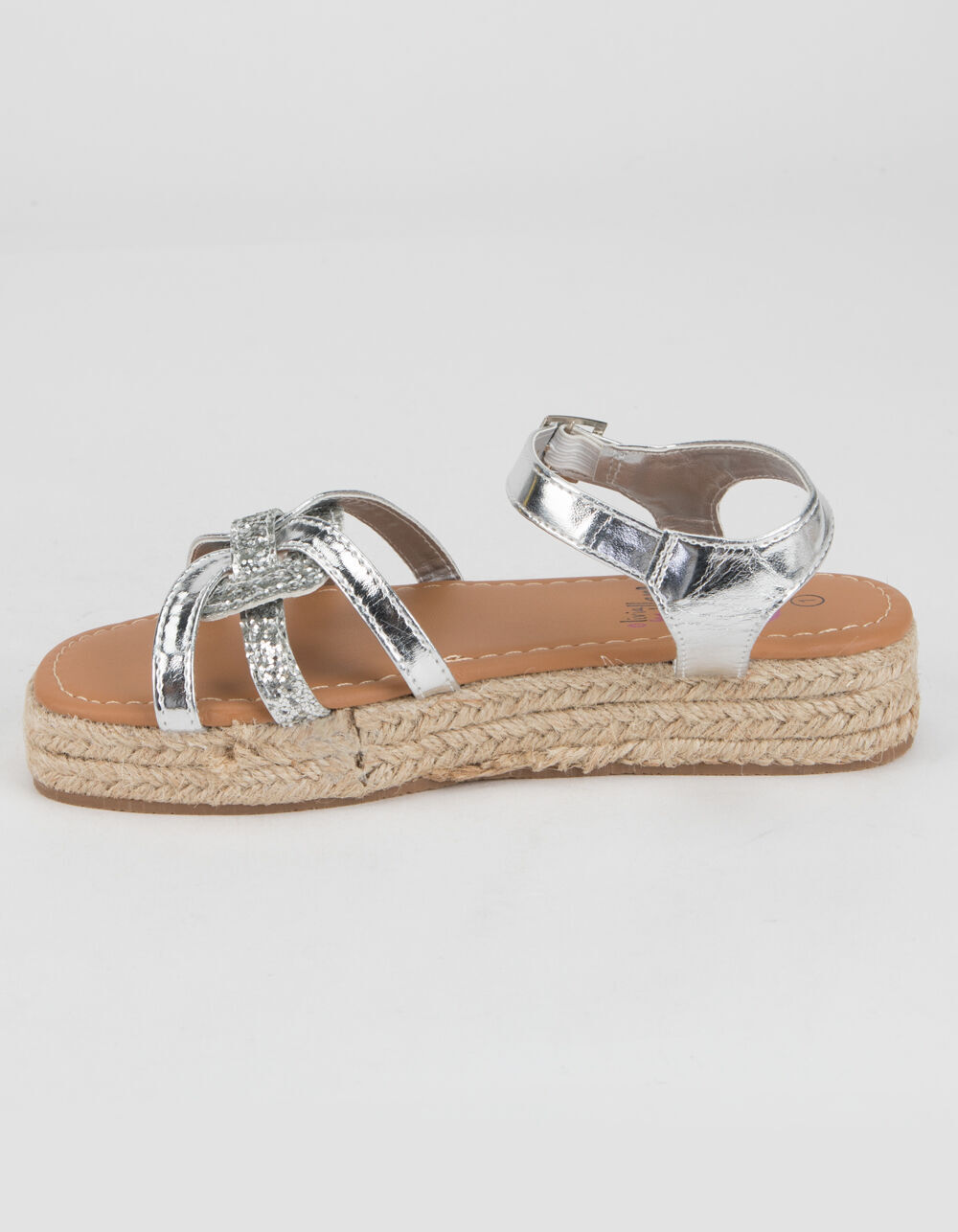 OLIVIA MILLER Espadrille Flatform Girls Sandals - SILVER - 11 | Tillys