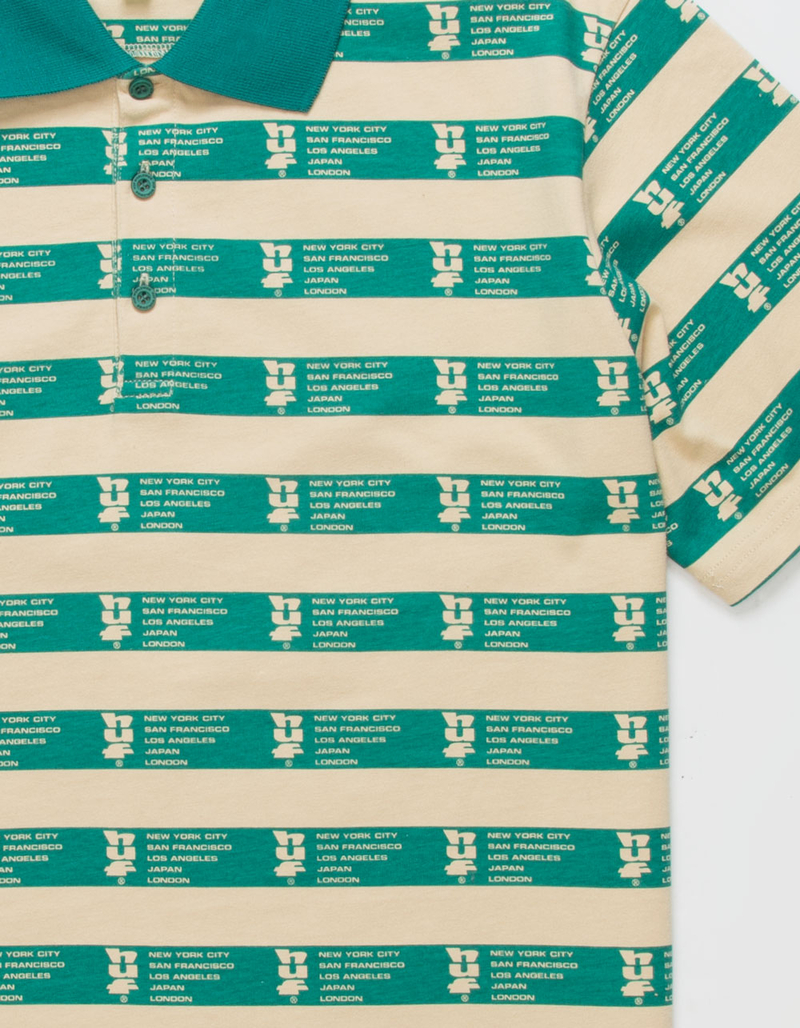 HUF Cartwright Printed Mens Polo Shirt image number 1