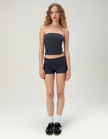FULL TILT Womens Polka Dot Tube Top Alternative Image