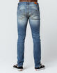 RSQ Seattle Vintage Mens Skinny Taper Ripped Jeans image number 3