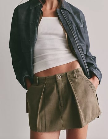 FREE PEOPLE Riverfront Surplus Womens Mini Skirt Alternative Image