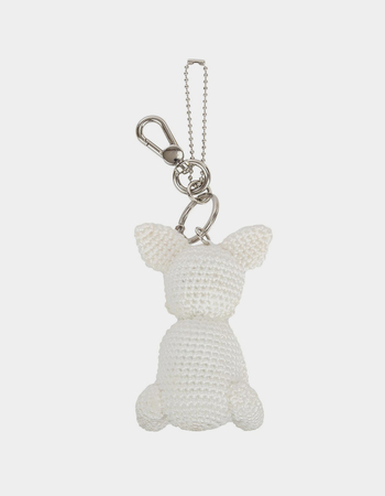 THE SAK White Frenchie Yarnicharmz Dangle Alternative Image