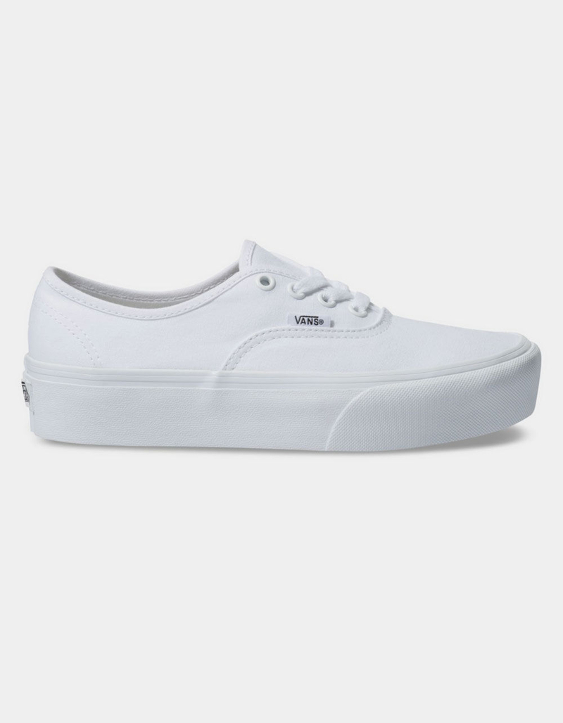 VANS Authentic Platform 2.0 True White Womens Shoes image number 0